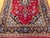 Vintage Persian Kashan Rug, Hand-Knotted Wool, Floral Pattern, Red & Navy, 4x6 For Sale - Image 4 of 17
