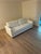 Current model Crate & Barrel Gather sofa, 89" length, standard 38" depth, and 36" height with sleek 4" track arms....