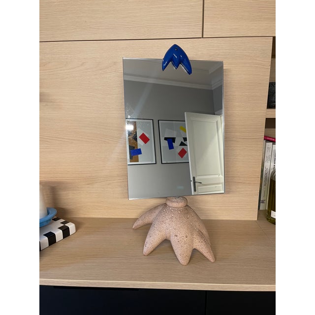 Postmodern Standing Table Mirror in the Style of Garouste & Bonetti, France, 1990s For Sale - Image 17 of 18