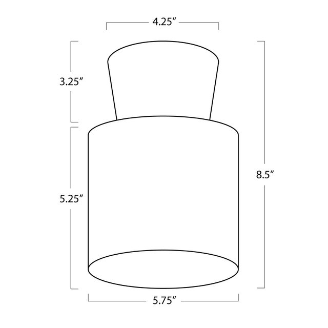 2020s Hazel Alabaster Flush Mount, Oil Rubbed Bronze For Sale - Image 5 of 6