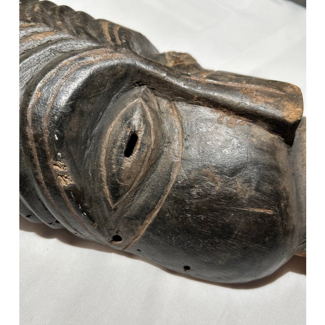 Rare Hand carved Kuba-Lele Tribe, horned Mask. Tribe is from the Democratic Republic of the Congo in the Kasai River...