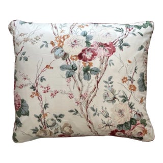 Rose & Vine Chintz Decorative PIllow For Sale