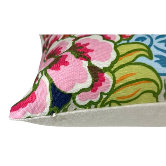 Honshu Navy Pillow Cover, 20x20 Pillow For Sale - Image 4 of 5