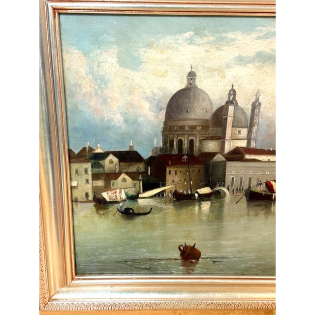 19th-Century Italian Venetian Capriccio of the Bacino di San Marco For Sale - Image 13 of 18