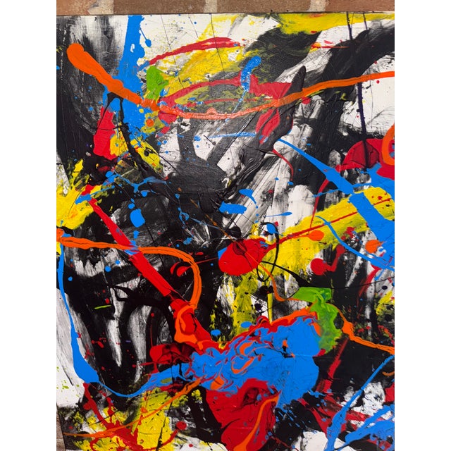 Abstract Mark Freeman Abstract Expressionist Painting - "You Had Me From the Start" For Sale - Image 3 of 5