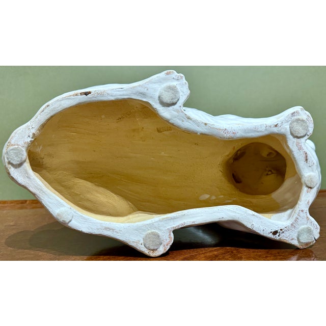 Glass Bavent Terracotta Large Rabbit Figurine, France Circa 1890 For Sale - Image 7 of 11