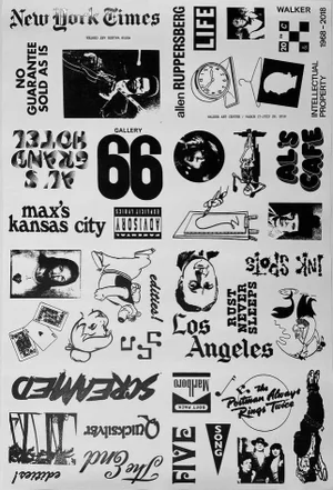 Contemporary Allen Ruppersberg: Intellectual Property 1968–2018 Walker Exhibition Poster