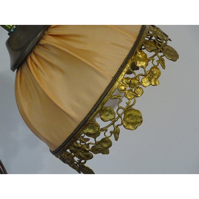 Vintage Bronze Swan-Neck Lamp from Le Dauphin, 1976 For Sale - Image 3 of 18