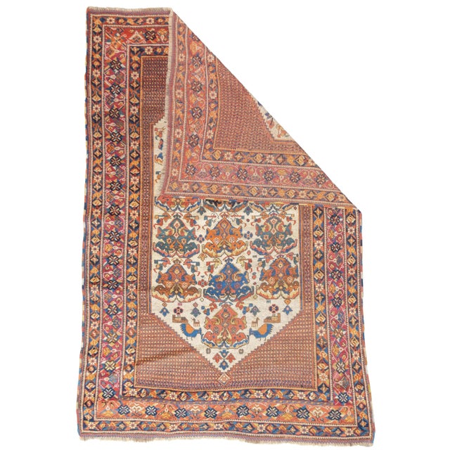 Antique Persian Afshar Rug 4' x 5'10''. Refers to the tribes of SE Persia (Kerman Province) who weave a wide variety of...