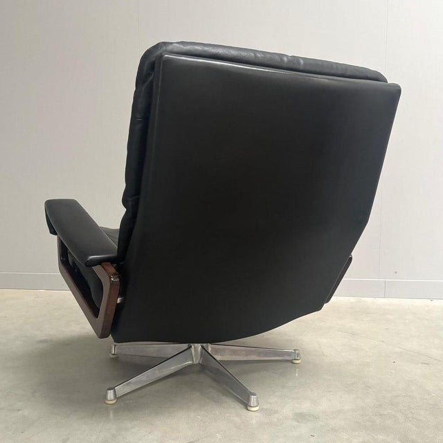 Set of King Chair and Ottoman from Strässle, 1960s For Sale - Image 10 of 15