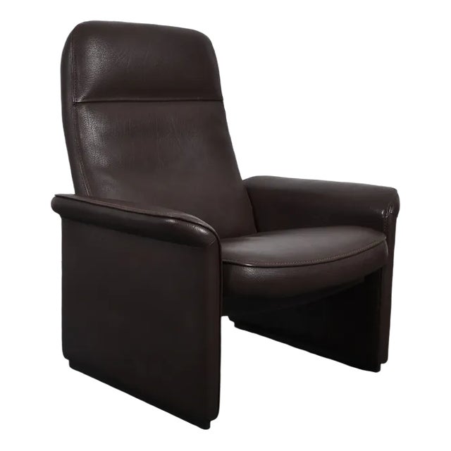 DS-50 Cigar Brown Neck Leather Chair from de Sede For Sale