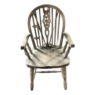 Vintage Wheel Back Chair ZPM Radomsko From Poland For Sale
