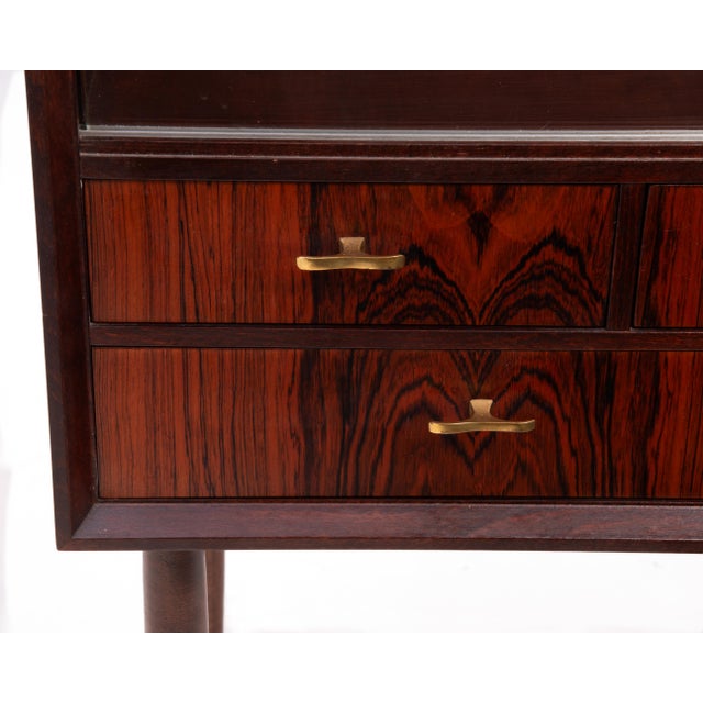 Rosewood Vitrine Svante Skoch Seffle Möbelfabrik Sweden 1960s For Sale - Image 12 of 17