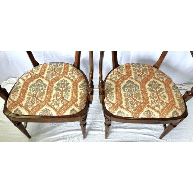 Rustic Mid 20th Century Country Ladderback Tub Chairs- a Pair For Sale - Image 3 of 13