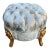 Late 20thC French Louis XVI Gold Beech Pistachio Bench For Sale - Image 6 of 8