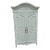 Vintage Hendricks Armoire Painted White For Sale