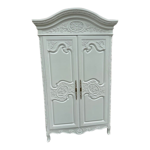 Vintage Hendricks Armoire Painted White