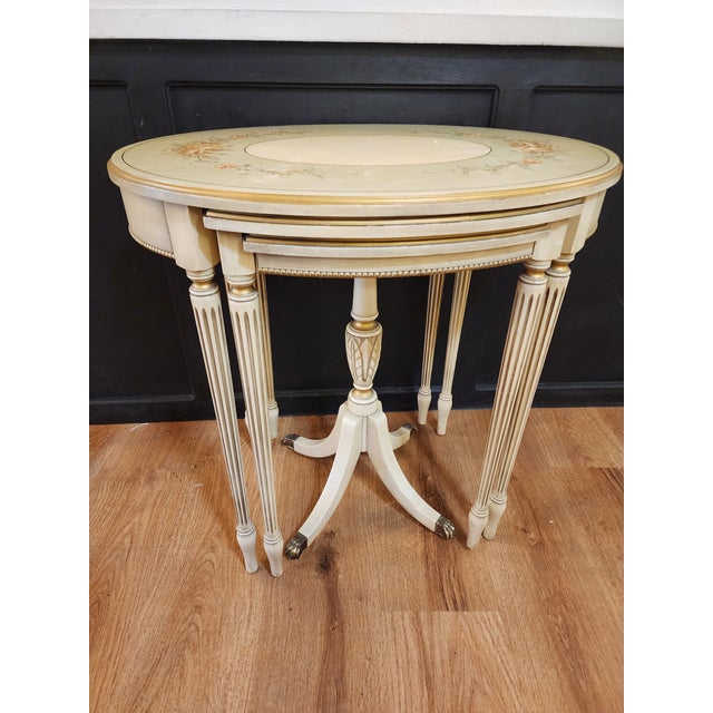 1950s Beautiful French Country Nesting Tables For Sale - Image 10 of 10