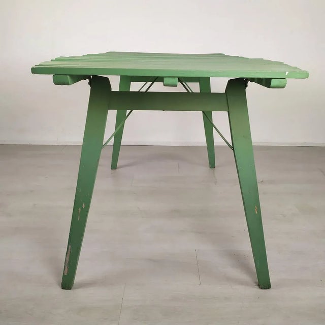 Wooden Folding Garden Table For Sale - Image 6 of 15