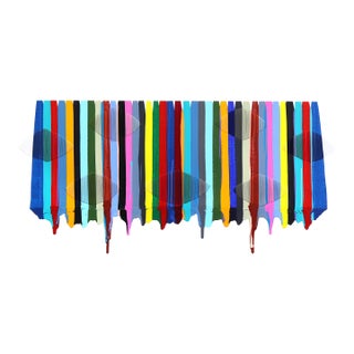 Fils I Colors DCXCIV - Large Colorful Abstract Contemporary Art on Canvas Original Artwork by Raul De La Torre For Sale