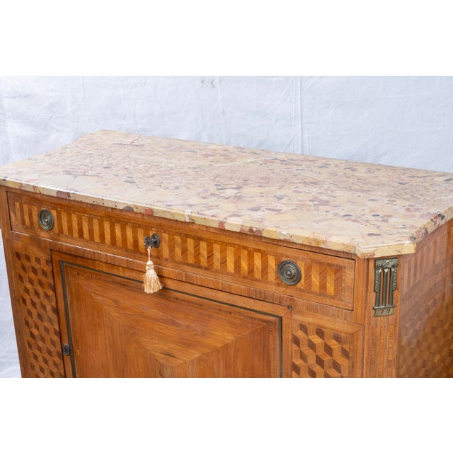 19th Century French Chest With Parquetry Inlay For Sale - Image 9 of 17