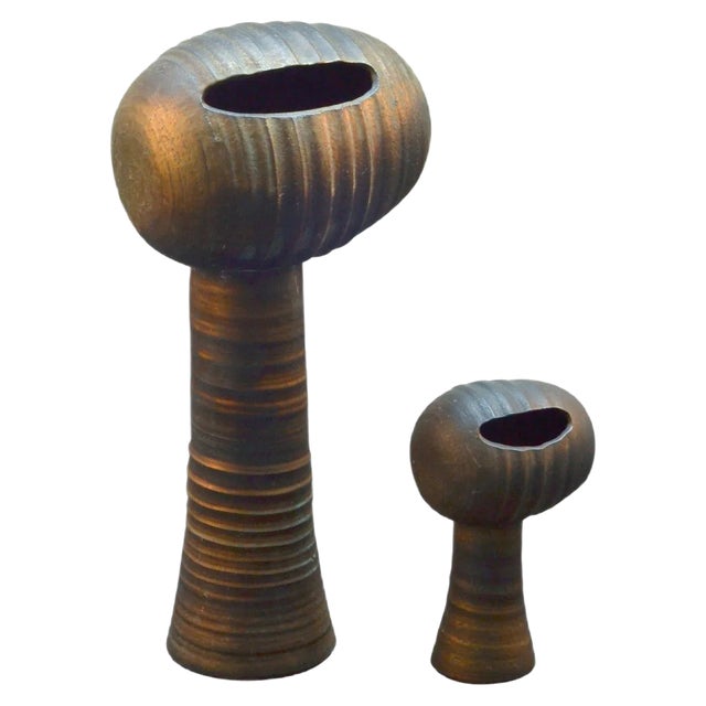 Sculptural Ceramic Water Fountains, 1960s, Set of 2 For Sale