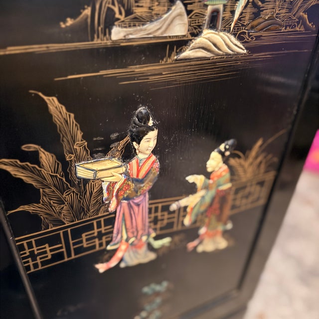 Wood Pair of Lacquered Japanese Chests For Sale - Image 7 of 12