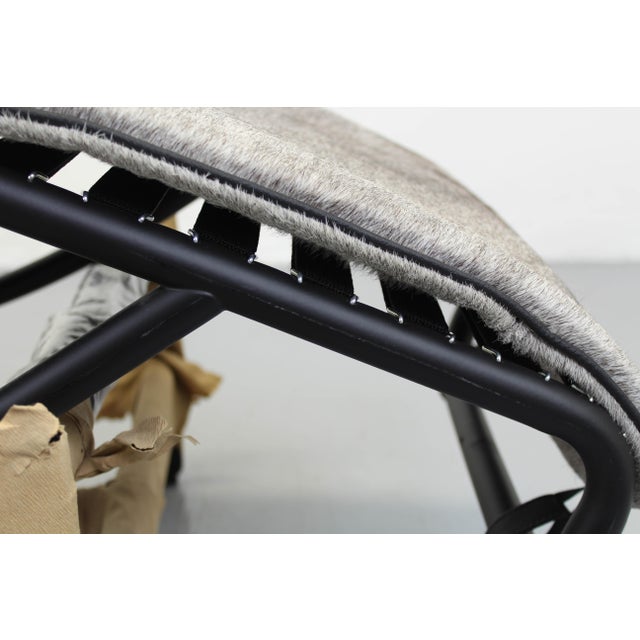 Gray LC4 Chaise Lounge in Leather by Le Corbusier and Charlotte Perriand for Cassina For Sale - Image 8 of 14