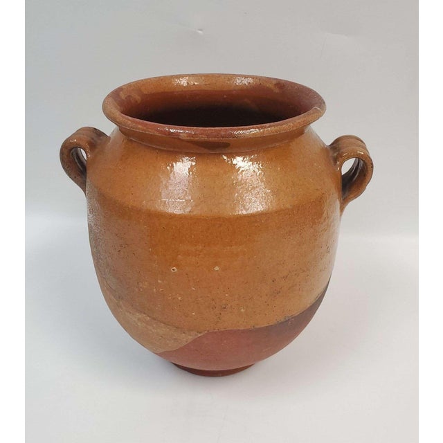 Vintage French Terracotta Confit Pot with rich ochre glaze and beautifully aged patina. Traditionally used in the French...