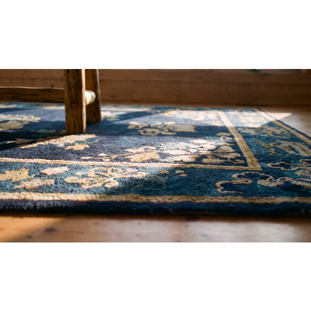 Textile Early 20th Century Chinese Peking Rug For Sale - Image 7 of 8