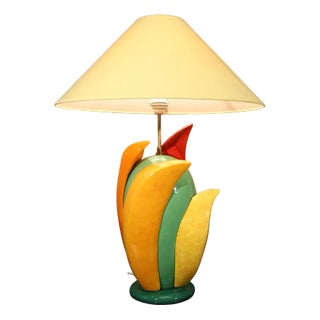 Ceramic Table Lamp by Francois Chatain, France, 1990s For Sale
