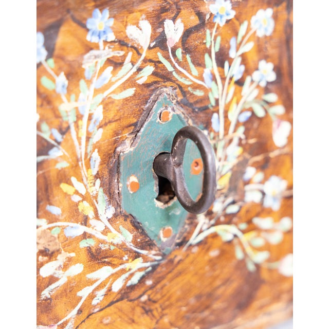 19th Century Swedish Allmoge Folk Art Bentwood Chest Trunk For Sale - Image 9 of 11