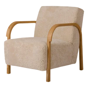 Sheepskin Arch Lounge Chair by Mazo Design