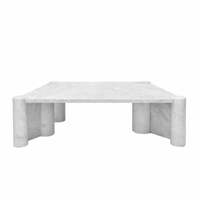 Jumbo table designed by Gae Aulenti (Italy, 1927-1972) for Knoll. Made in Carrara marble. Gae Aulenti (1927-2012) was one...