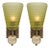 Italian Venetian Glass Opaque Torch Sconces, Murano, Hand-Blown - a Pair For Sale