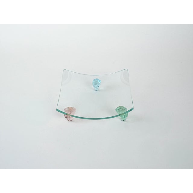 Italian Glass Platter, 1970s For Sale - Image 3 of 7