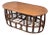 Italian Rattan & Wood Coffee Table, Circa 1970's For Sale
