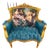 Vintage French Louis XVI Style Tuffed Bergere Victorian Armchair For Sale