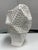 Anthem White Textured Ceramic Sculptural Vase For Sale - Image 4 of 12