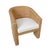 Worlds Away Matthew Izzo Home Giza Three Legged Rattan Lounge Chair For Sale - Image 4 of 12