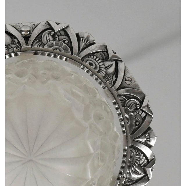 1930s French Art Deco Flush Mount by Degue France - 2 Available For Sale - Image 9 of 13
