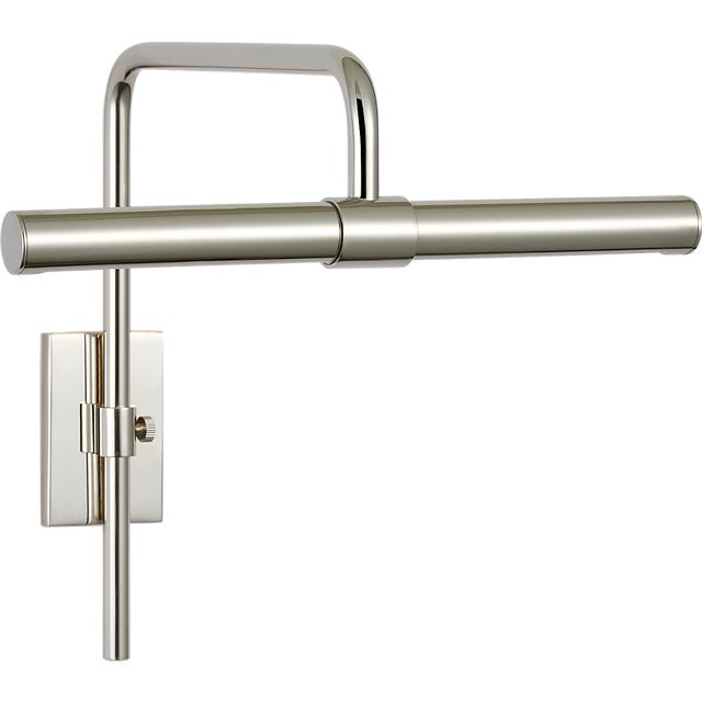 2020s Thomas O'Brien for Visual Comfort Signature Kidd 9" Frame Mount Picture Light in Polished Nickel For Sale - Image 5 of 12