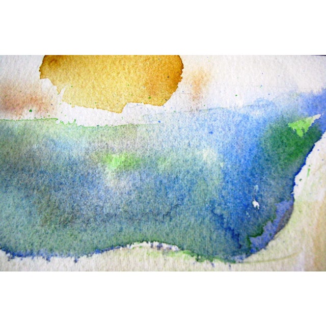 Modern Abstract Standing Nude Woman Watercolor Painting Signed Christie For Sale - Image 4 of 9
