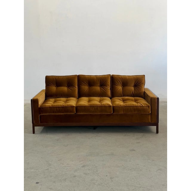 W75 D32 H31 SW65 SD19 SH18 AH22 Restored authorized production of Brazilian Sofa by Branco and Preto. Item has been...