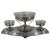 Elkington Silverplate and Glass Centerpiece - 4 Pieces For Sale - Image 11 of 11