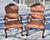 Antique Carved Walnut Armchairs Chippendale Italian Style With Claw Feet Pair For Sale - Image 9 of 11