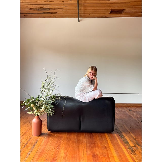 Attributed De Sede Ds47 Leather Love Seat 1970s Buffalo Leather, Ueli Berger For Sale - Image 11 of 13