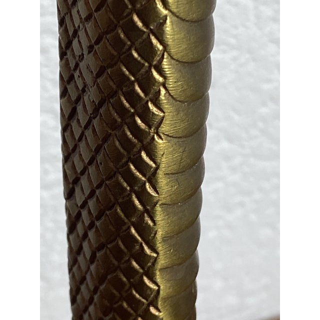 Vintage Bronze Cobra Lamp, 1970s For Sale - Image 10 of 18