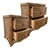 Mid-Century Modern Tommy Bahama Style Woven Rattan Two-Drawer Nightstands – Pair For Sale - Image 3 of 8