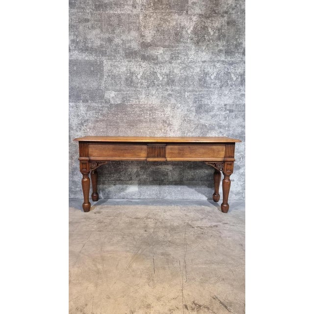 Antique European Oak Side Table, 1920s For Sale - Image 15 of 15